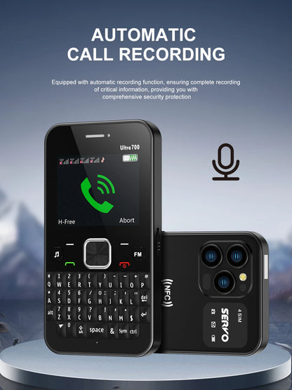 SERVO 4 SIM Card 4 Standby QWERTY Keyboard Mobile Phone Speed Dial Blacklist FM Radio Flashlight 2G GSM Cellular Cellphone TypeC