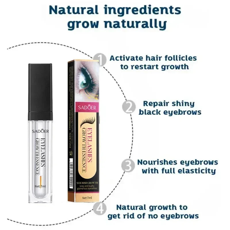 Fast Eyelash Growth Serum 7 Days Lashes Eyebrow Enhancer Product Longer Fuller Thicker Extension Treatment Lash Lift Care Makeup - AMULET RING STORE