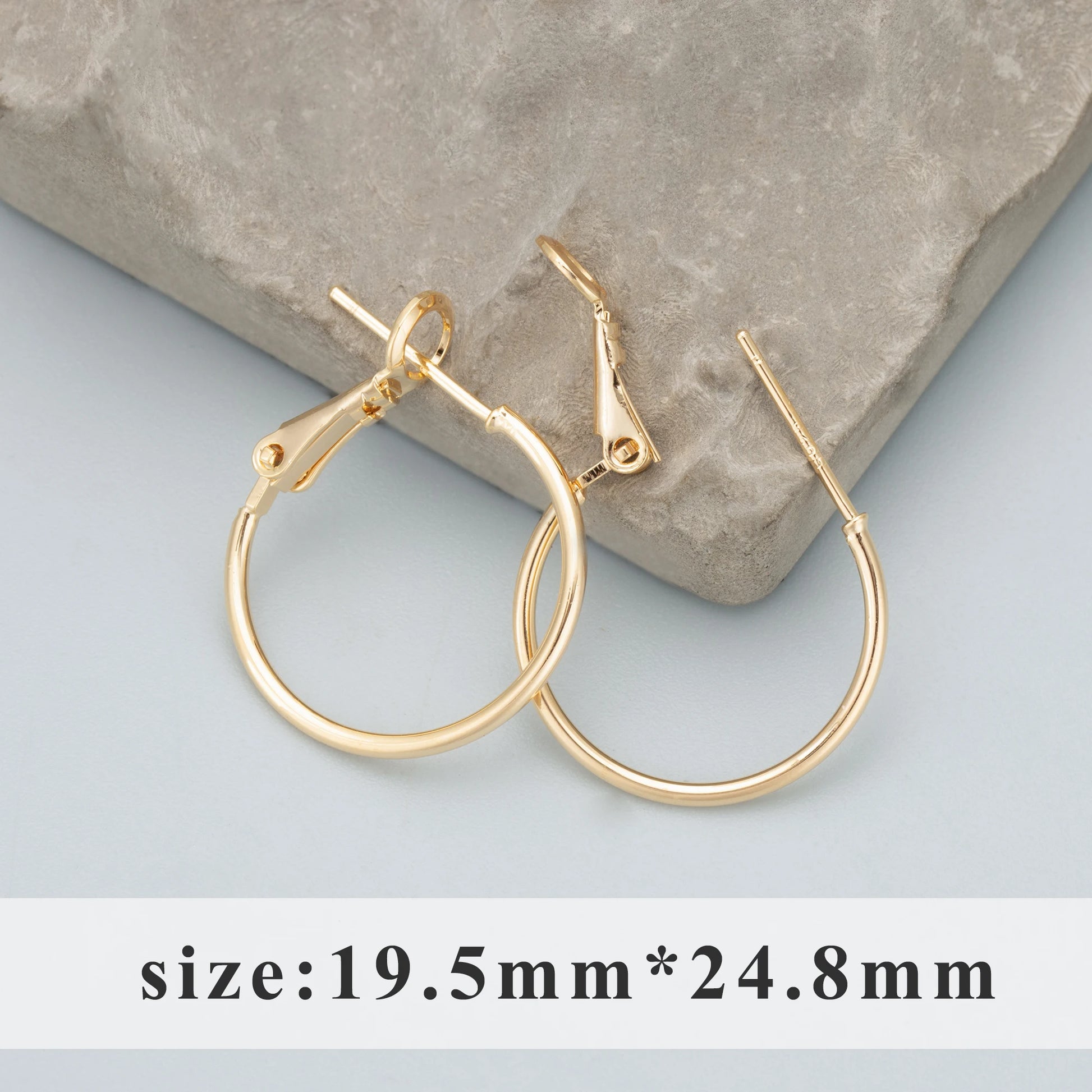 GUFEATHER MC19,jewelry accessories,18k gold plated,pass REACH,nickel free,round ring,charms,jewelry making,diy earrings,6pcs/lot - AMULET RING STORE