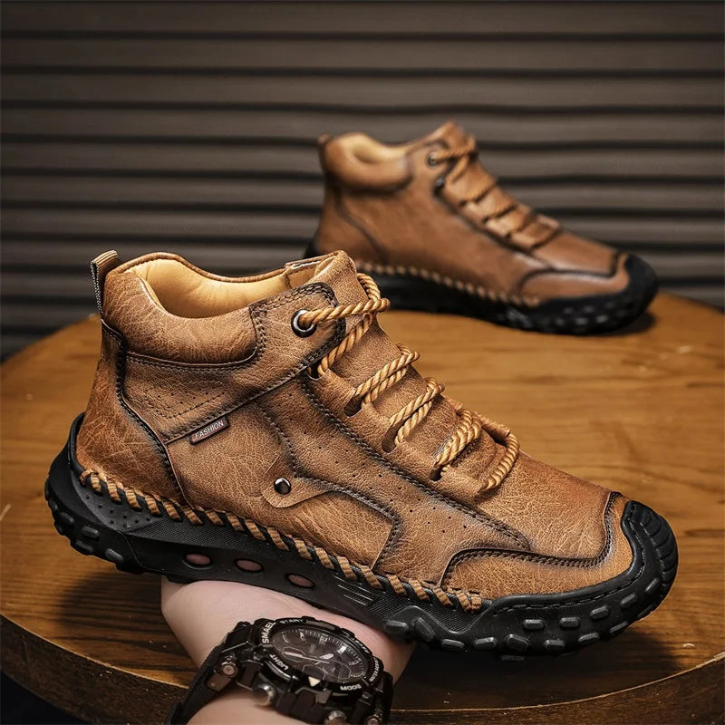 New Non-slip Mens Casual Leather Business Shoes