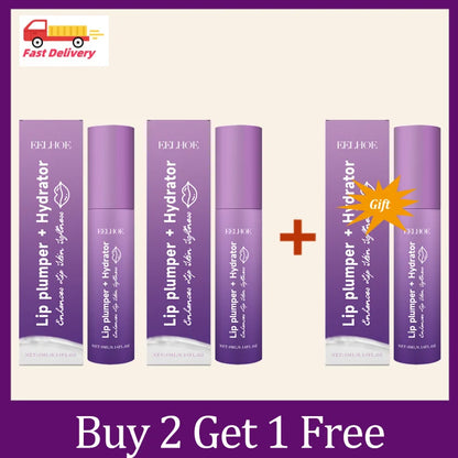 Instant Lip Plumping Essential Oil Fuller Lip Gloss Serum Last Nourishing Anti wrinkle Moisturising Sexy Lip Care Mask Makeup - AMULET RING STORE