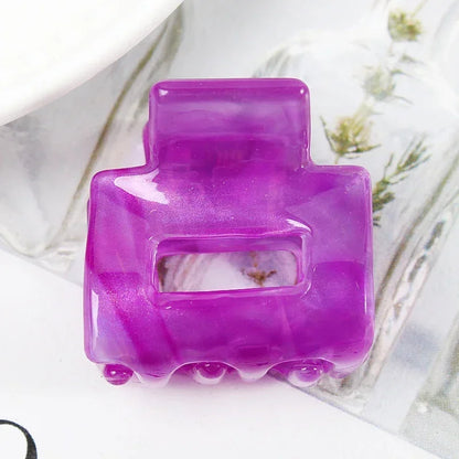 Bgffuy Leopard Korea Acetate Hollow Colorful Mini Hair Claws Crab Hair Clips for Child Girls Hairpins Hair Accessories Barrettes