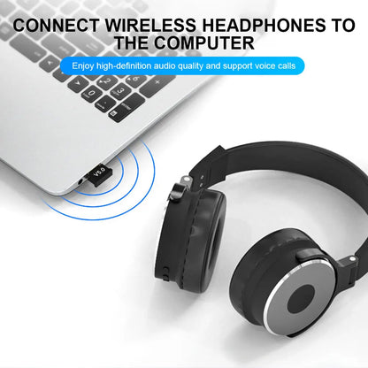 Wireless Audio Adapter Bluetooth-Compatible 5.0/5.1 Dongle 2.4G Audio Receiver Support Win7/8/8.1/10 for Computer Tablet Desktop - AMULET RING STORE