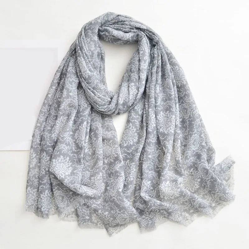 Luxury Brand Scarf For Woman Soft Cotton Shawl Wrap Tassel Viscose Muslim Woman Hijab Boho Beach Towel Female Bandana Headscarf - AMULET RING STORE