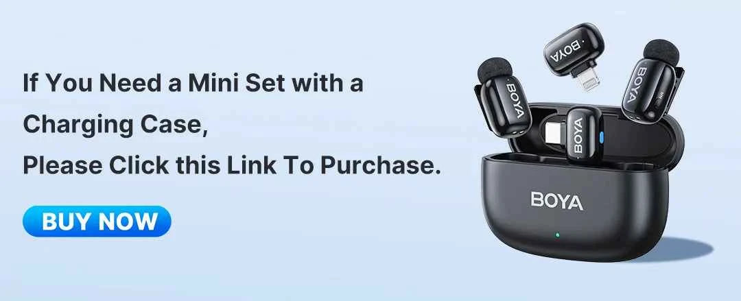 BOYA BOYA Mini Wireless Lavalier Microphone for iPhone 15/16 Android Phone USB-C Devices for Live Streaming Video Recording Vlog
