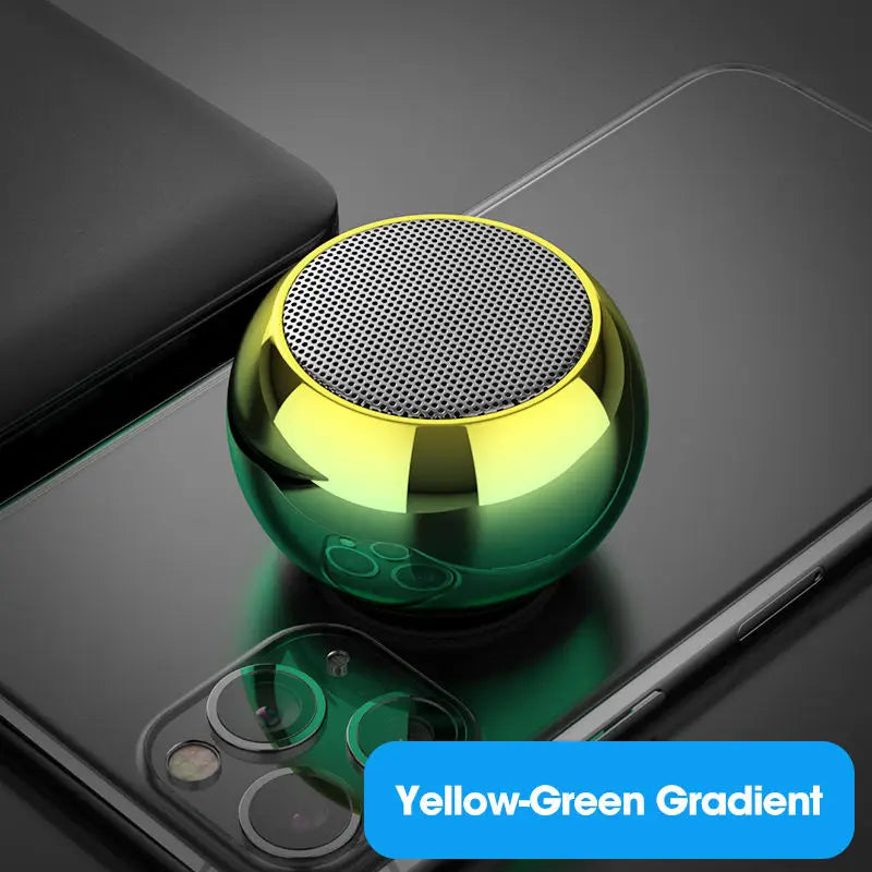 Wireless Bluetooth Speaker Portable Small Steel Gun Metal Heavy Stereo Surround Subwoofer Outdoor Mini Bluetooth Small Speaker - AMULET RING STORE