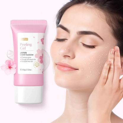 Sakura Face Deep Cleaning Exfoliating Gel Skin Care Whitening Moisturizer Repair Facial Scrub Skin Care 60g - AMULET RING STORE