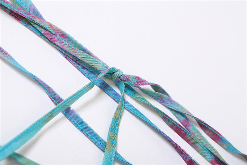 Women Y2k Ruffle Butterfly 2 Piece Outfit Sexy Fairy Backless Crop Top Wrap Mini Skirt Set Rave Festival Matching Set