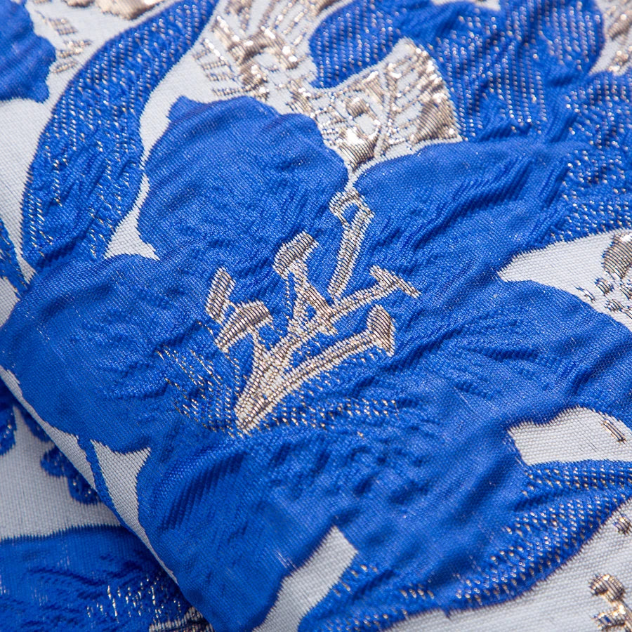 Kalume 2025 African Gilding Jacquard Lace Fabric High Quality Brocade Lace Fabric Ship From U.S. For Sewing Party Dress F4329