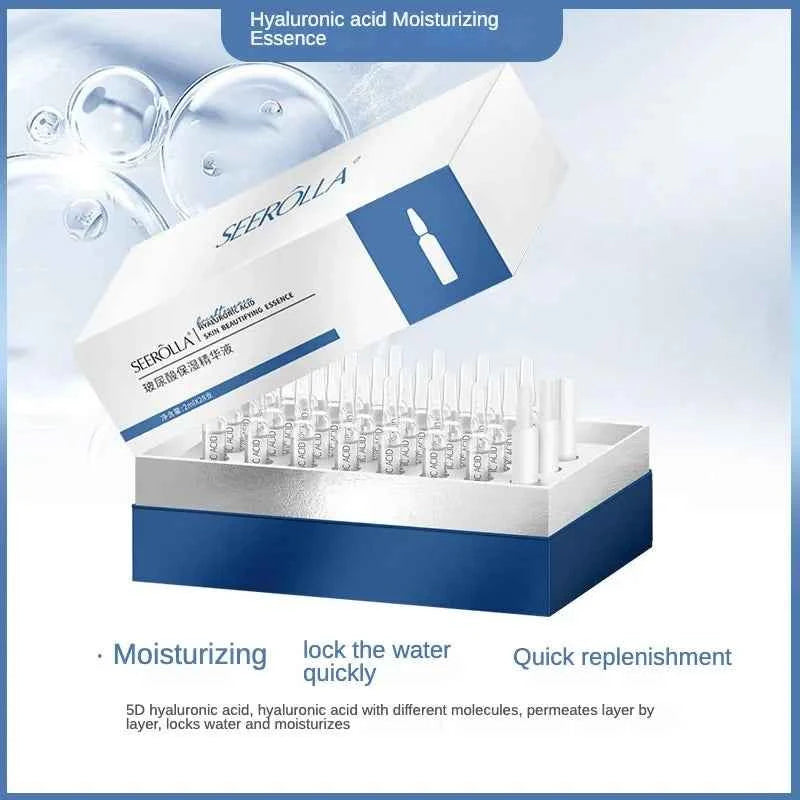 Hyaluronic Acid Peptide Whitening Serum Remove Dark Spots Melanin Brighten Shrink Pores  Moisturizing Fade Fine Lines