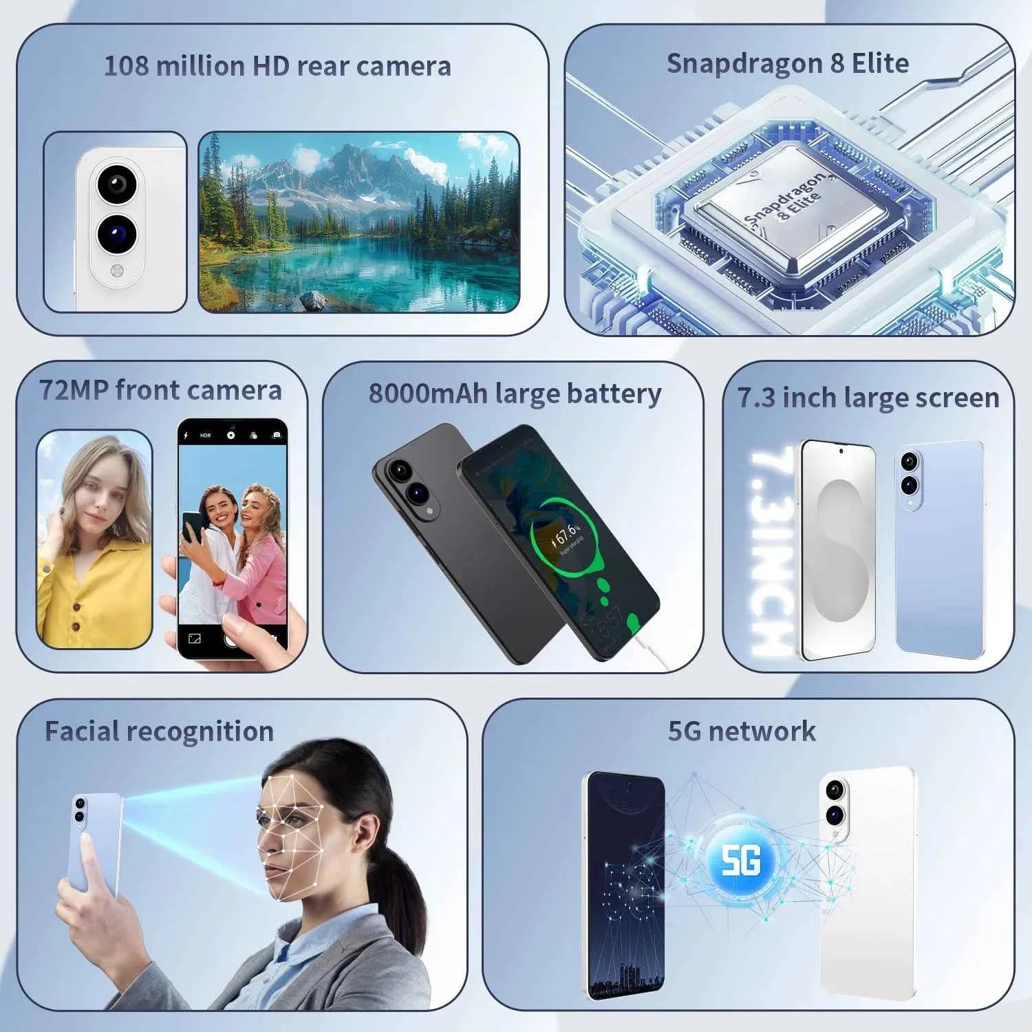 2025 Original Pad S25 edge+ Tablet PC 7.3 inch HD 4K Android 15 22GB+2TB 8000mAh Battery 4G 5G Dual Sim Card WiFi GPS Google Tab