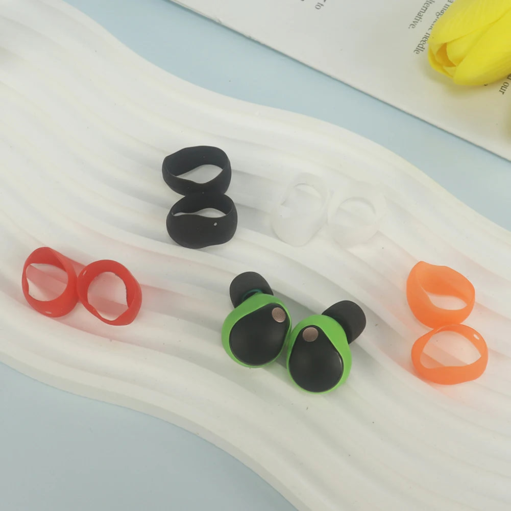 5 Pairs Silicone Ear Tips Cover Accessories Anti-Slip Ear Bud Tips Replacement Earphone Ear-Tips for Sony WF-1000XM5 Headphones - AMULET RING STORE