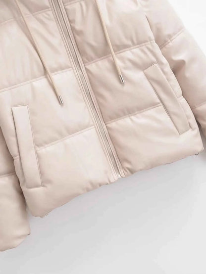 Winter Women's Cold Coat Winter Jackets For Women 2023 Warm Leather PU Parkas Winter Coat Promotion Female Outerwear