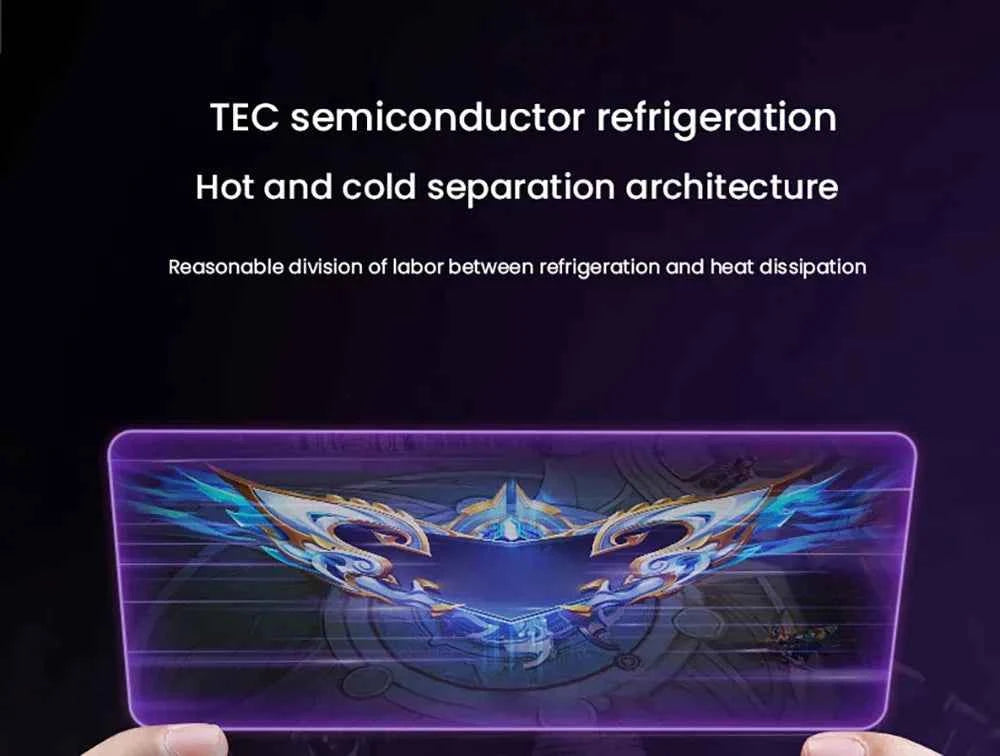 Mobile Phone Semiconductor Cooler "6"Shaped Semiconductor Cooling Fan Radiator for IOS Android SL33 Back-clip Magnetic Heat Sink