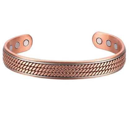 Women Tibetan Pure Copper Magnetic Healing Bracelet India Pattern Men's Spiritual Yoga Jewelry Adjustable Rope Inlay Style