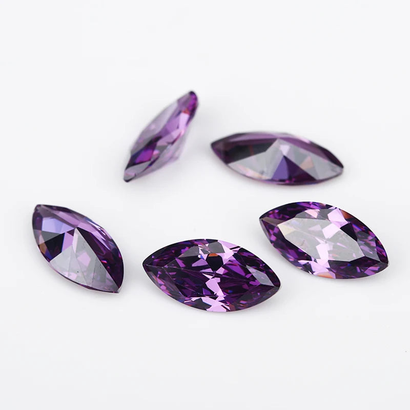Size 1.5x3mm~10x20mm Marquise Shape 5A CZ Stone Synthetic Gems Color Cubic Zirconia For Jewelry - AMULET RING STORE