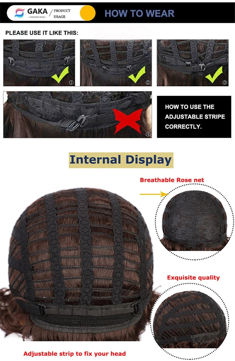 Black Ombre Red Layered Wig Synthetic Long Wavy Women Fluffy Lolita Style Cosplay Wig Middle Part for Daily Party - AMULET RING STORE