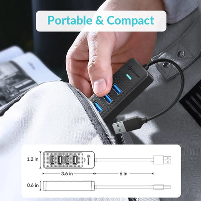 PHIXERO USB 3.0 Hub 2500Mbps Ethernet With RJ45 USB Splitter Multi Port Data Adapter Expander for Laptop Computer PC Accessories