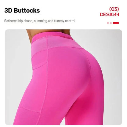 Marathon Compression Shorts with Waistband Pocket Men Women Quick Dry Nylon Workout Tights for Cycling Running Training