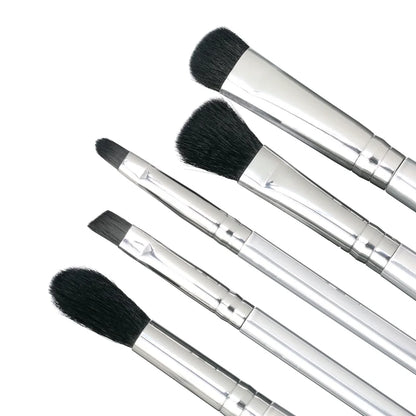 Smoky Eye Brush Kit 5 Piece Set Vegan Cruelty-Free Synthetic Brushes Eyeshadow Blending Precision Fluffy Eye Blender Ideal Smoky - AMULET RING STORE