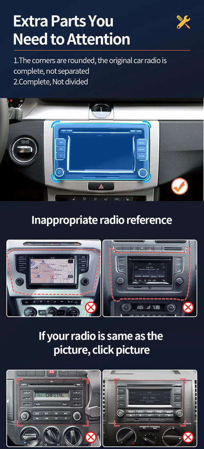 7inch Car Radio CarPlay Android Auto for Volkswagen VW Passat B6 B7 CC Tiguan Touran GOLF POLO CarPlay 7inch 2+32GB / 4+64GB - AMULET RING STORE