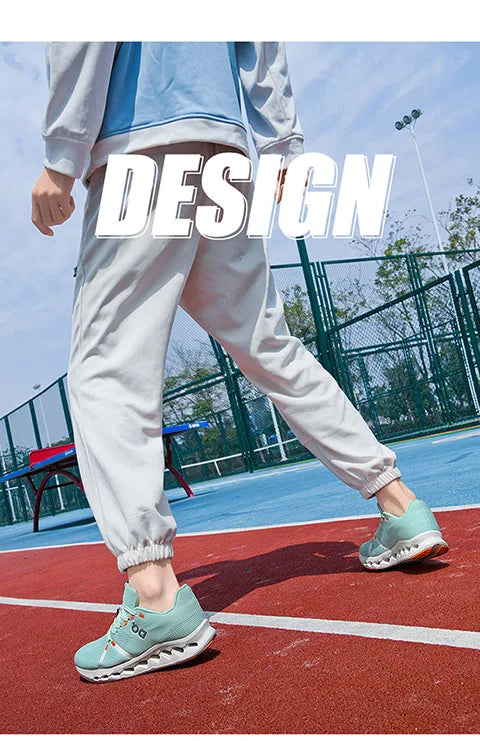 Leisure plus Size Men's Shoes39-45 Fashion Cushioned Running Shoes Sports Trend Gray Green White Black Breathable Comfortable - AMULET RING STORE