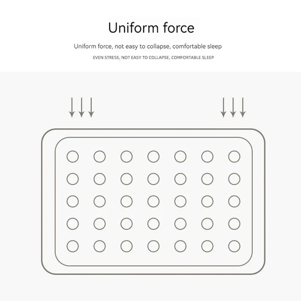 2 Persons Inflatable Mattress Indoor Outdoor Air Cushion 48cm High Bed