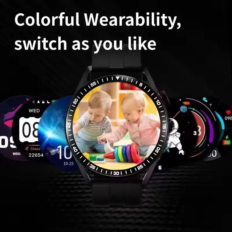 New For Men Women SmartWatch 1.61‘’ Amoled Phone Call Heart Rate GPS Tracker Sport Waterproof Smart Watch for IOS Android