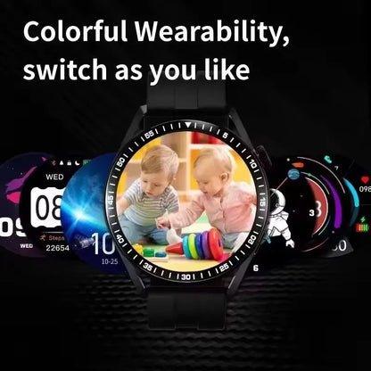 New For Men Women SmartWatch 1.61‘’ Amoled Phone Call Heart Rate GPS Tracker Sport Waterproof Smart Watch for IOS Android