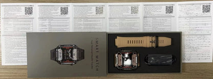 Outdoor Men Smart Watch 1.85'' 400mAh Bluetooth Call Health Monitor Swim Waterproof Sport Smartwatch for Xiaomi IOS Android 2025