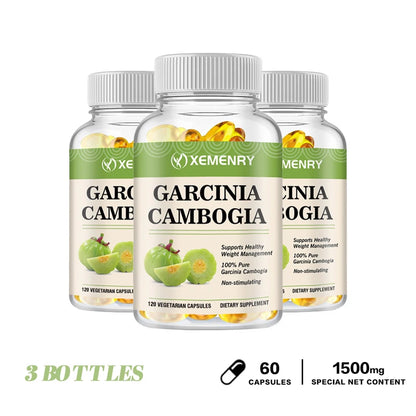 Garcinia Cambogia Capsules - Burn Fat, Detoxify, Appetite Suppression, Boost Metabolism, Weight Management
