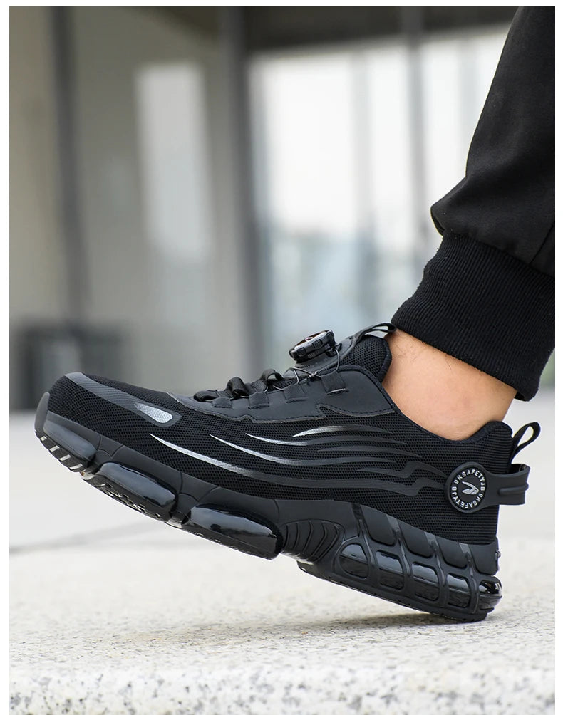 Breathable lace-free soft sole comfortable anti-smash anti-puncture labour insurance shoes - AMULET RING STORE