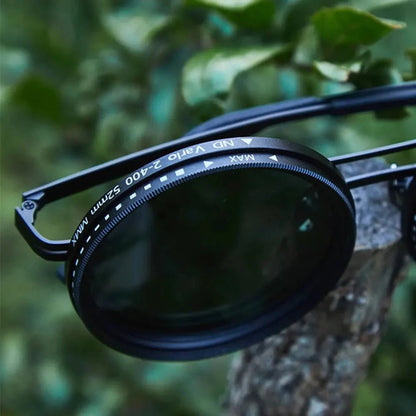 Adjustable 1-9 Sunglasses with ND Filter Lenses Fishing Rounded Polarized Glasses Polarized Sunglasses for Men Driving Fishing