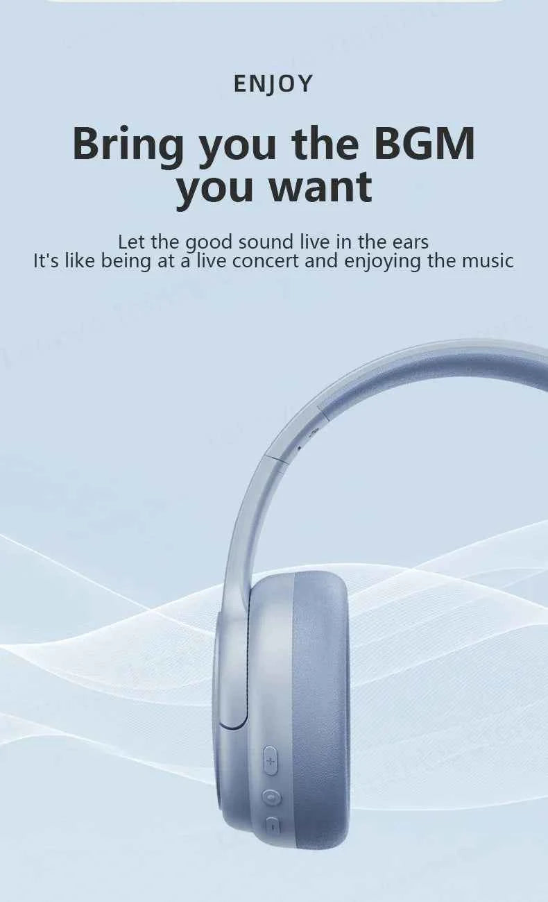 Original Lenovo TH20 Wireless Earphones Head Mounted Bluetooth Headphones HD Stereo Low Latency Music Game Earbuds Sport Headset