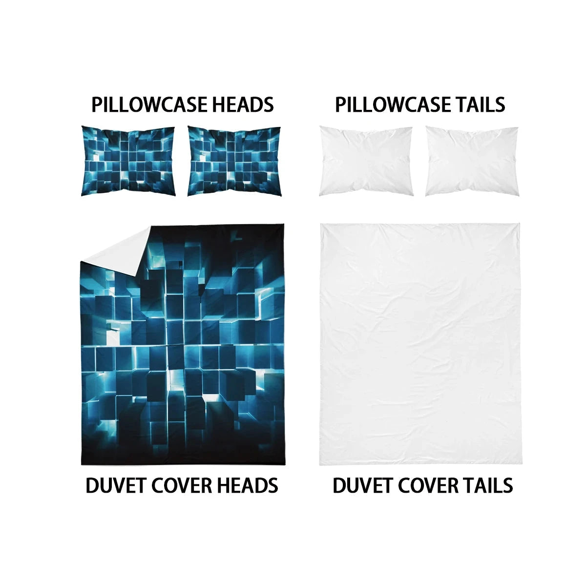 3pcs Duvet Cover Set, Red Transparent Grid Visual Effects Print, Soft, Comfortable and Breathable, Bedding Set for Bedroom,Hotel - AMULET RING STORE