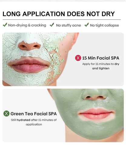 40ml Remove Blackhead Green Tea Solid Mask Clean Stick Mask Facial Dispel Acne Blemish Shrink Pores Korean Skin Care Multipack - AMULET RING STORE