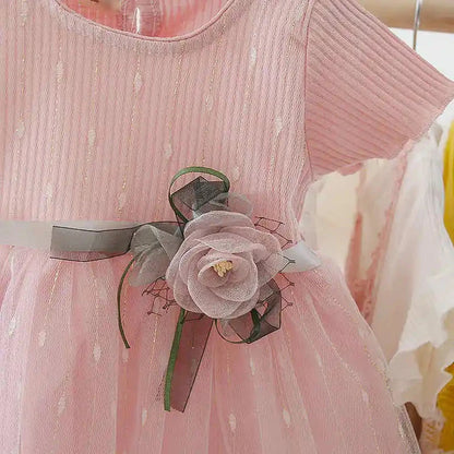 Baby Girl Clothes Summer Floral Design Puffy Kids' Dresses Cute Birthday Celebration Baby Girl Dress Children's Princess Dresses - AMULET RING STORE