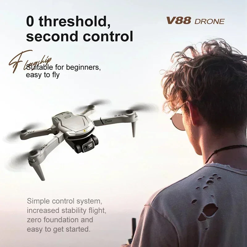 XIAOMI MIJIA V88 Drone 8k 5G Professional HD Dual Camera Aerial Photography 15000m Remote Control Aircraft Quadcopter Toy New - AMULET RING STORE