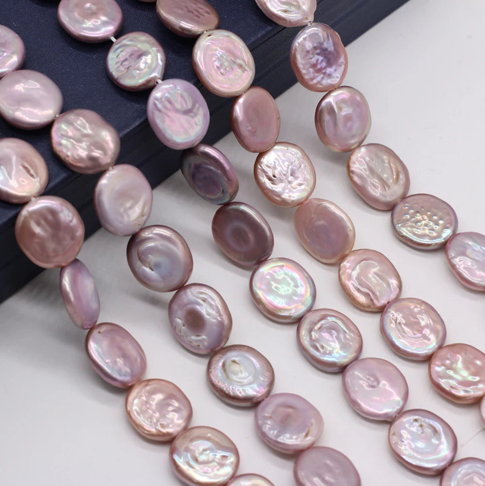 Natural Freshwater Pearl Beading Geometry Spaced Isolated Loose Beaded for Jewelry Making DIY Bracelet Necklace Accessories Gift - AMULET RING STORE