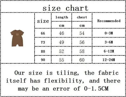 Cotton Romper Gift Hat with Ear New In Summer Kids Baby Girls Boys Short Sleeve Waffle Patch Bear Infant Newborn Jumpsuits - AMULET RING STORE