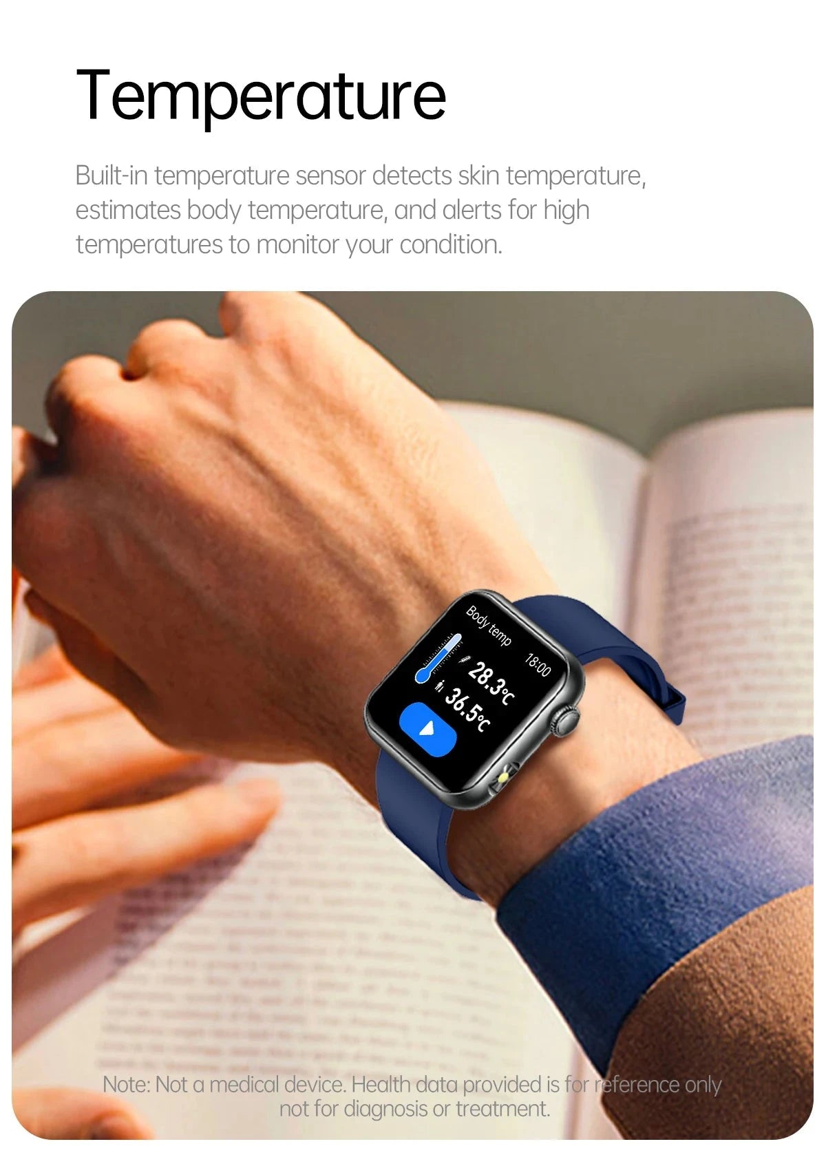 2025 New LED Women AI Smart Diagnosis Smart Watch HRV+PPG Blood Pressure Blood oxygen Health monitor IP68 NFC Smartwatches ﻿