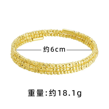 Luxury 24K 9999 Pure Gold real gold Women's Multi-Layer Bracelet Gipsophila Beaded Bracelet - AMULET RING STORE