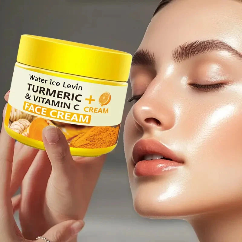 Turmeric Vitamin C Anti-Aging Cream Moisturizing Anti-Wrinkle Collagen Hyaluronic Acid Cream Skin Care Cosmetics 50g - AMULET RING STORE