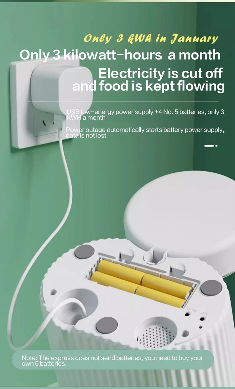 PAPIFEED cat automatic feeder dog fixed feeding machine cat food dog food wifi remote smart cat pet food dispenser - AMULET RING STORE