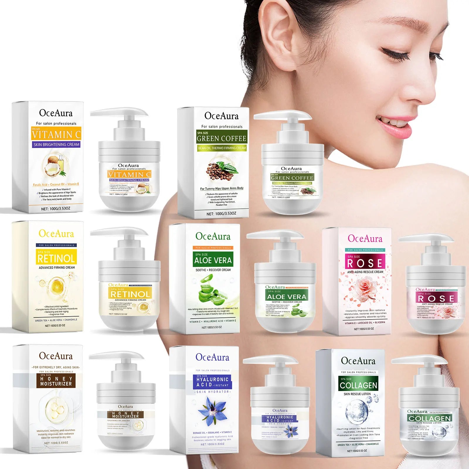 Facial Moisturizer Cream Retinol Wrinkles Remover Sagging Firming Lifting Anti Aging Fresh Fragrance Body Lotion Daily Skin Care - AMULET RING STORE