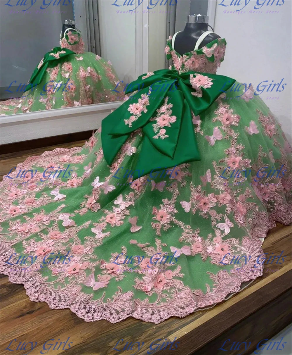 Gorgeous Quality Flower Girl Dress Tulle Fluffy With Exquisite Blue Applique Wedding Dresses Little Girls Birthday Party Gowns