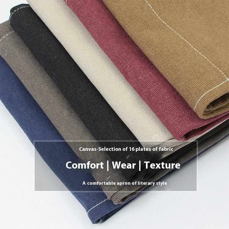 Customized apron New Fashion Canvas Kitchen Aprons For Woman Men Chef Work Apron For Restaurant Bar Shop Cafes Studios Uniform - AMULET RING STORE