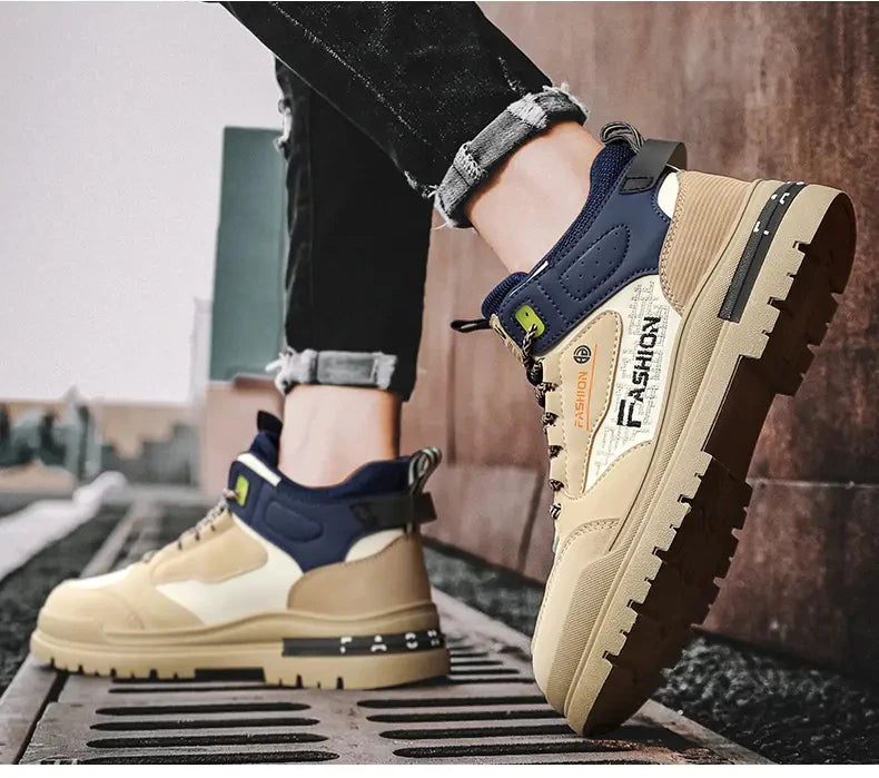 Sneakers Men Casual Autumn Vulcanized Shoes Male Walking Sport Shoes Outdoor Sneakers Male Sneakers Soft Sole Walking Shoes - AMULET RING STORE