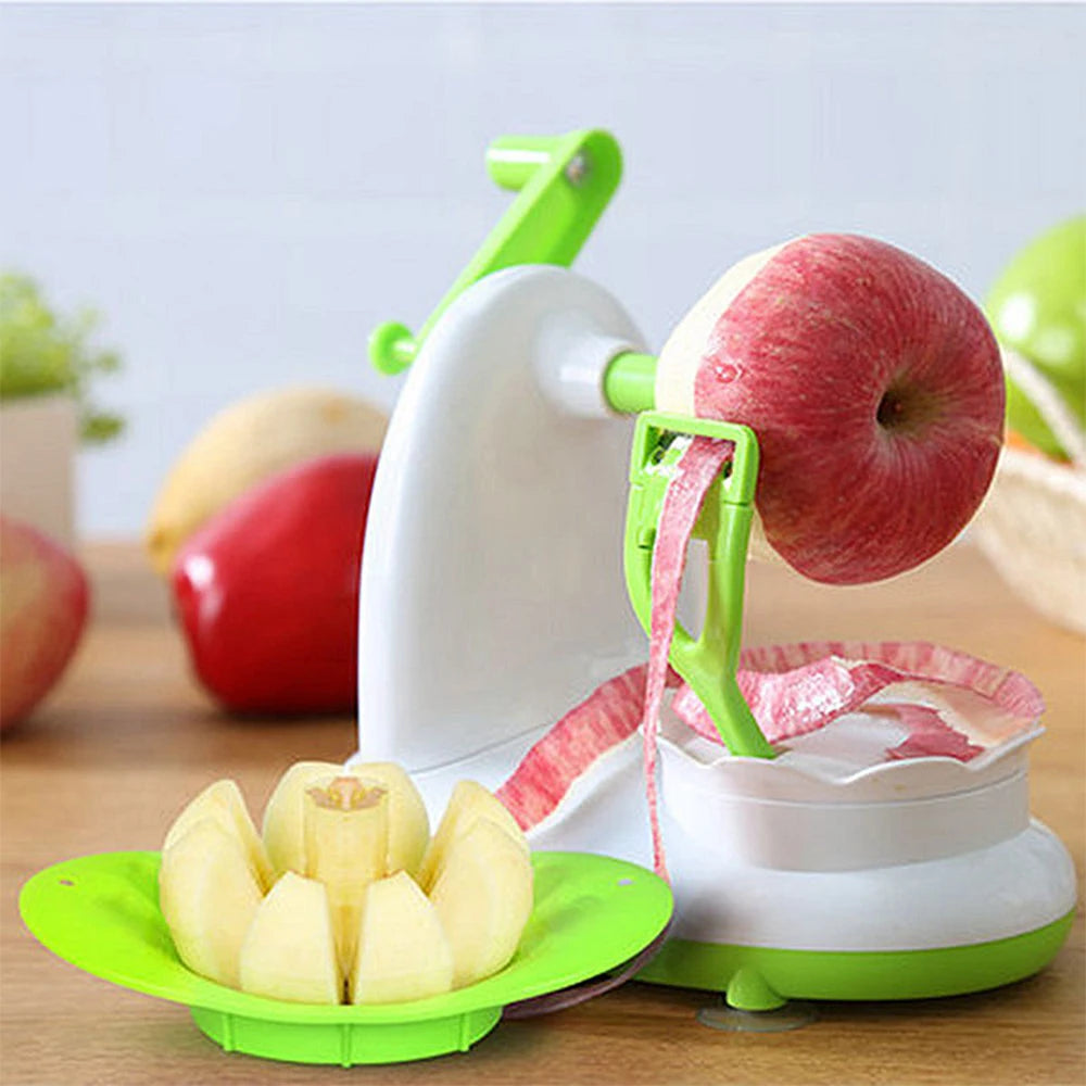 Hand-cranked Multifunction Fruit Peeler With Fruit Slicer Corer Cutter and Blades Apple Pear Kitchen Home Manual Peeler Machine - AMULET RING STORE