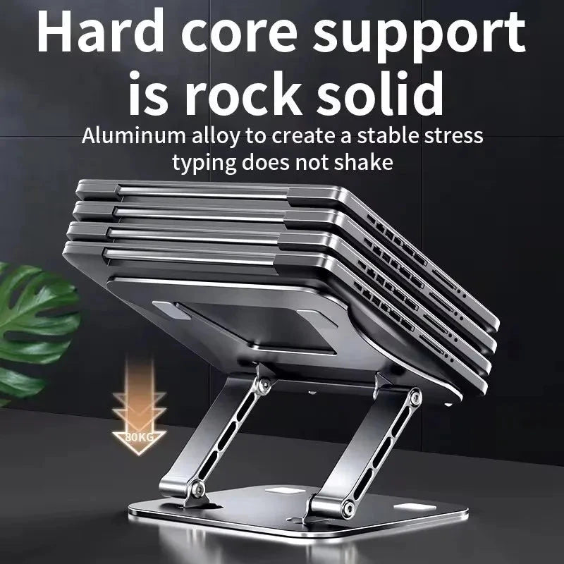 Tablet Stand Adjustable Aluminum Alloy Laptop Tablet up to 17 "Laptop Portable Folding Stand Cooling Stand Support - AMULET RING STORE